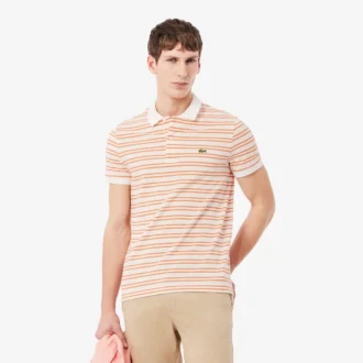 Klassieke pasvorm gestreepte Petit Piqua-polo