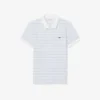 Klassieke pasvorm gestreepte Petit Piqua-polo