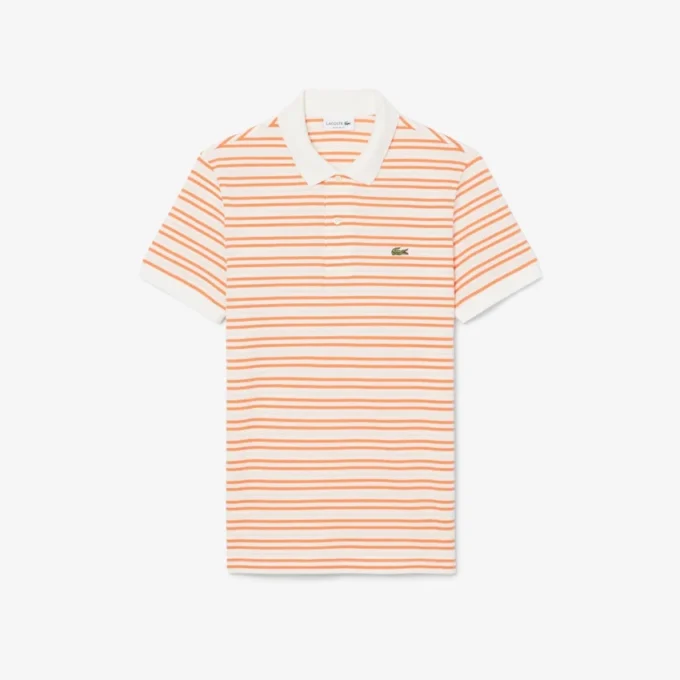 Klassieke pasvorm gestreepte Petit Piqua-polo