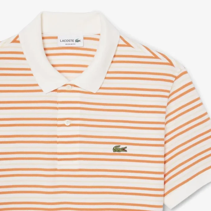 Klassieke pasvorm gestreepte Petit Piqua-polo