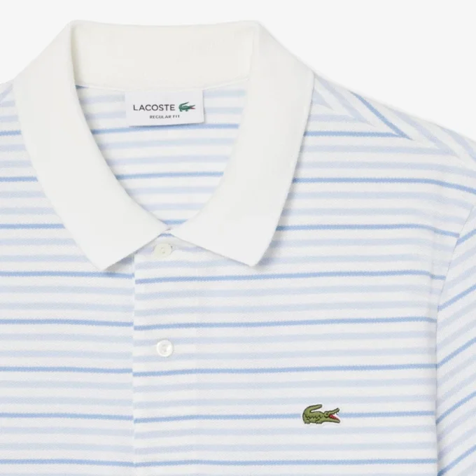 Klassieke pasvorm gestreepte Petit Piqua-polo