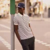 Klassieke pasvorm gestreepte Petit Piqua-polo
