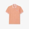 Klassieke pasvorm gestreepte Polo met textuur