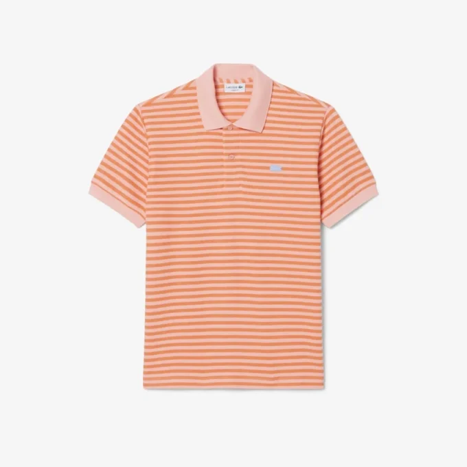 Klassieke pasvorm gestreepte Polo met textuur