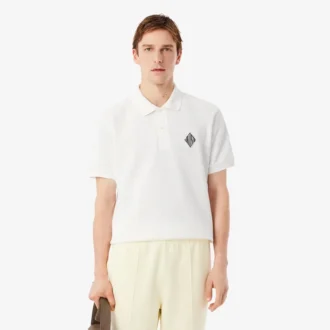 Klassieke pasvorm met badge-accent Piqua-polo