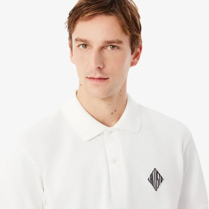 Klassieke pasvorm met badge-accent Piqua-polo