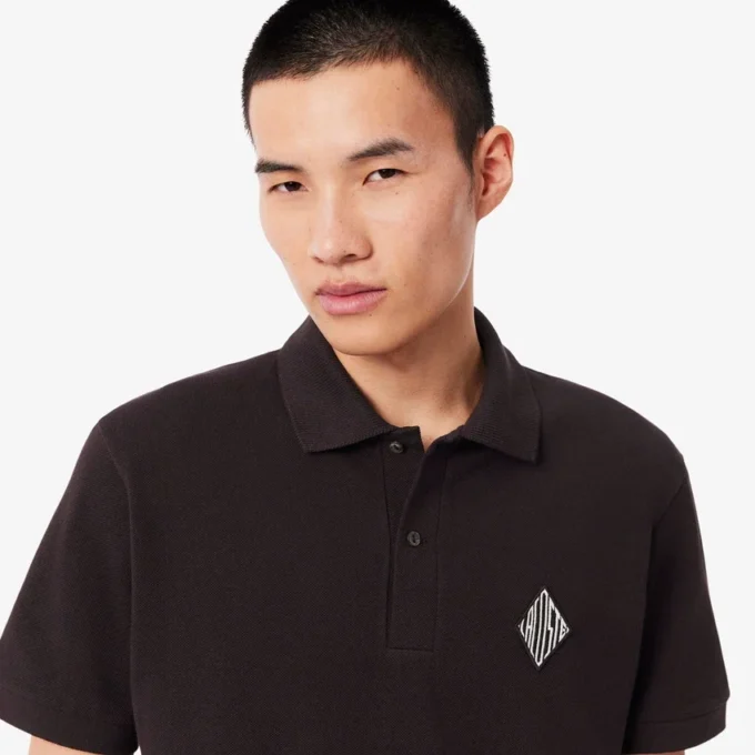Klassieke pasvorm met badge-accent Piqua-polo