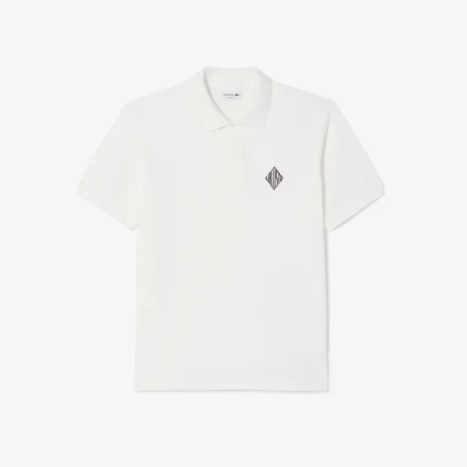 Klassieke pasvorm met badge-accent Piqua-polo