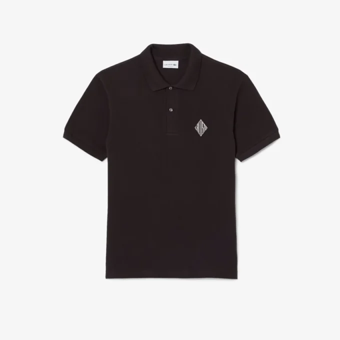 Klassieke pasvorm met badge-accent Piqua-polo
