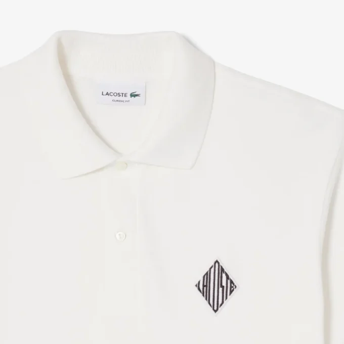 Klassieke pasvorm met badge-accent Piqua-polo