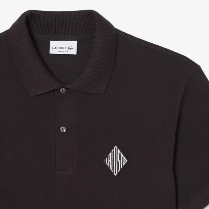 Klassieke pasvorm met badge-accent Piqua-polo