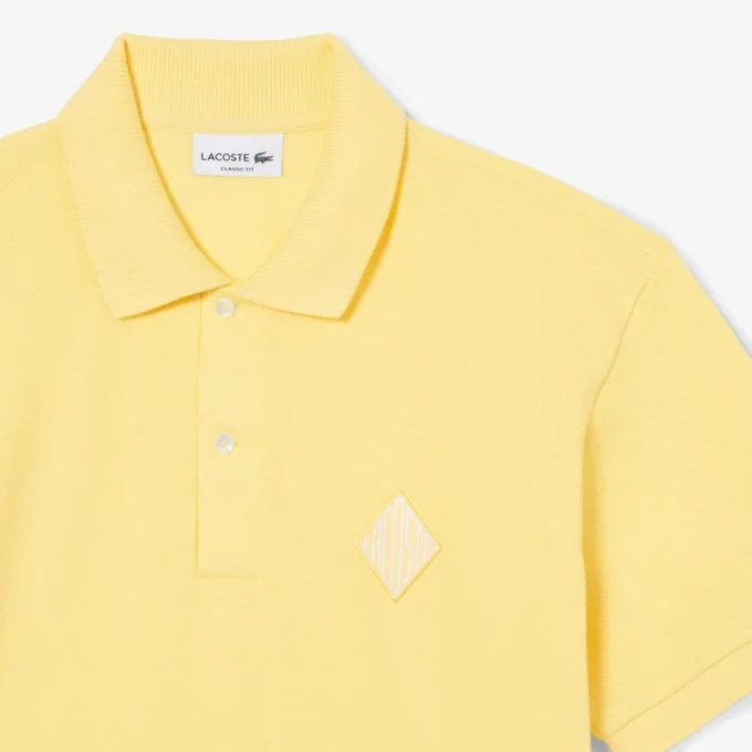 Klassieke pasvorm met badge-accent Piqua-polo