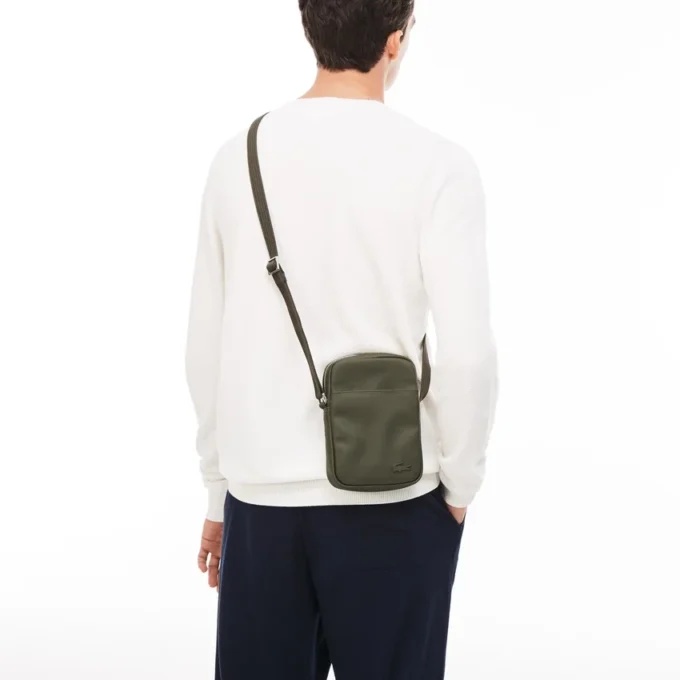 Klassieke Petit Piqua-tas met ritssluiting voor heren
