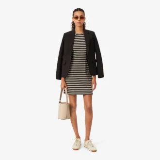 Kleine Tennis Bliss leren bucket bag