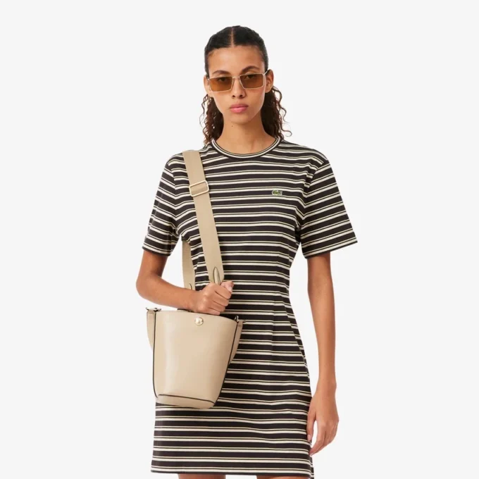 Kleine Tennis Bliss leren bucket bag