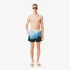 Korte boxershort met landschapsprint voor heren