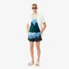 Korte boxershort met landschapsprint voor heren