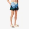 Korte boxershort met landschapsprint voor heren