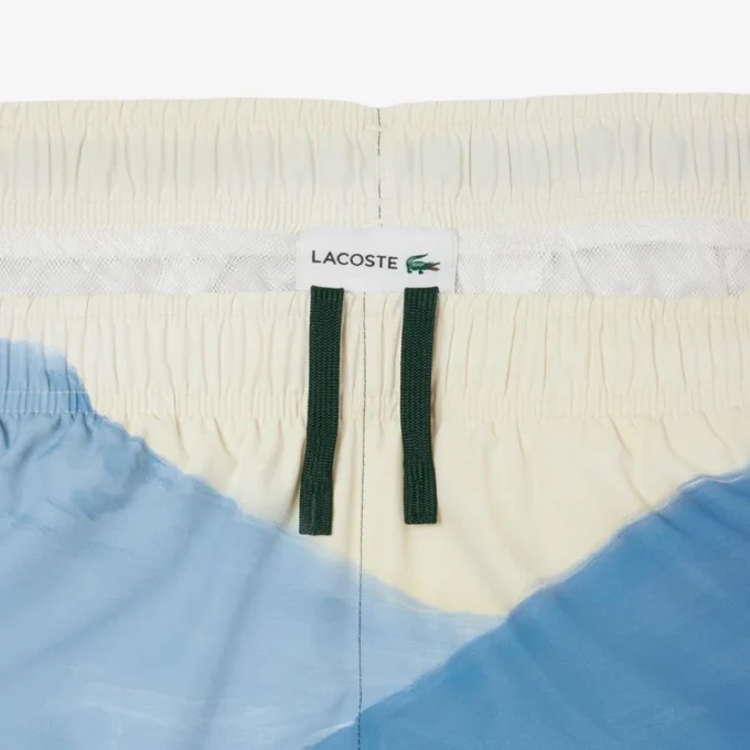 Korte boxershort met landschapsprint voor heren