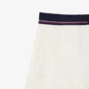 Korte geplooide rok van wolmix voor dames