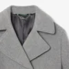 Korte oversized peacoat van wolmix voor dames