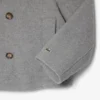 Korte oversized peacoat van wolmix voor dames