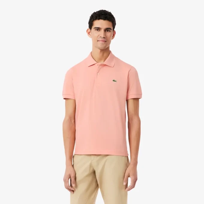 L.12.12 Light Piqué-polo met klassieke pasvorm voor heren