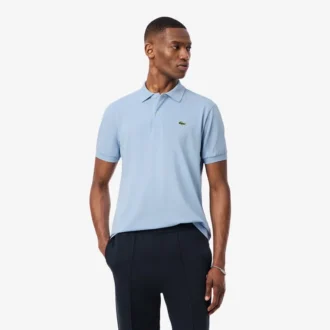 L.12.12 Light Piqué-polo met klassieke pasvorm voor heren