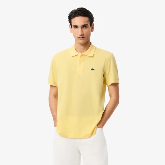 L.12.12 Light Piqué-polo met klassieke pasvorm voor heren