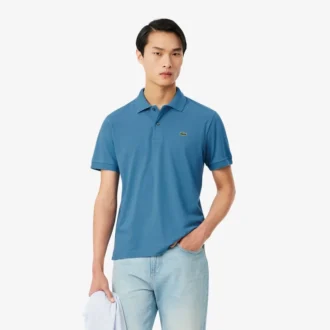L.12.12 Light Piqué-polo met klassieke pasvorm voor heren