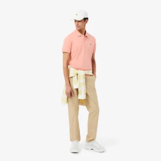 L.12.12 Light Piqué-polo met klassieke pasvorm voor heren