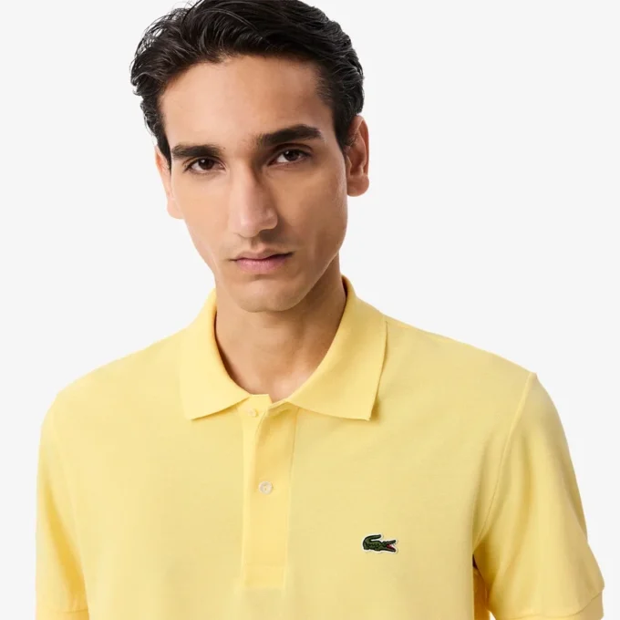 L.12.12 Light Piqué-polo met klassieke pasvorm voor heren