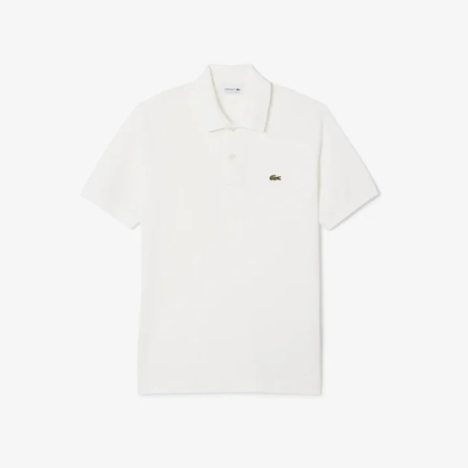 L.12.12 Light Piqué-polo met klassieke pasvorm voor heren