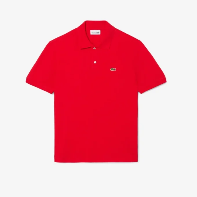 L.12.12 Light Piqué-polo met klassieke pasvorm voor heren