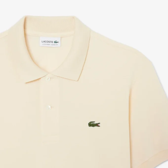 L.12.12 Light Piqué-polo met klassieke pasvorm voor heren