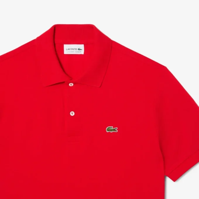 L.12.12 Light Piqué-polo met klassieke pasvorm voor heren