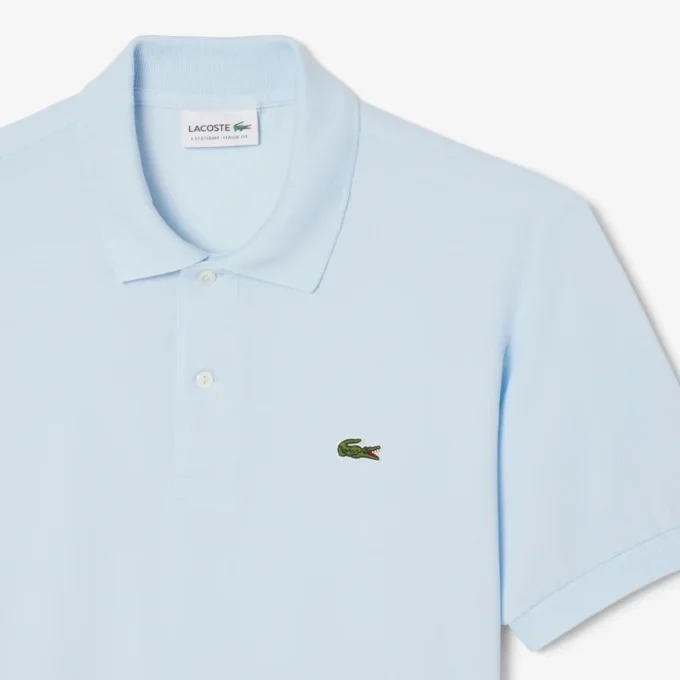 L.12.12 Light Piqué-polo met klassieke pasvorm voor heren