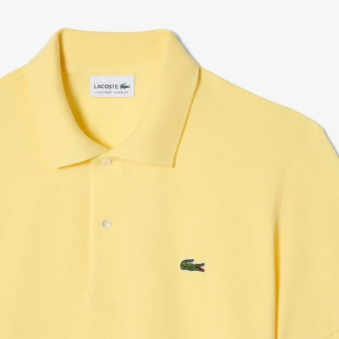 L.12.12 Light Piqué-polo met klassieke pasvorm voor heren