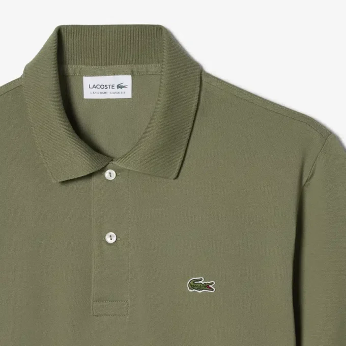 L.12.12 Light Piqué-polo met klassieke pasvorm voor heren