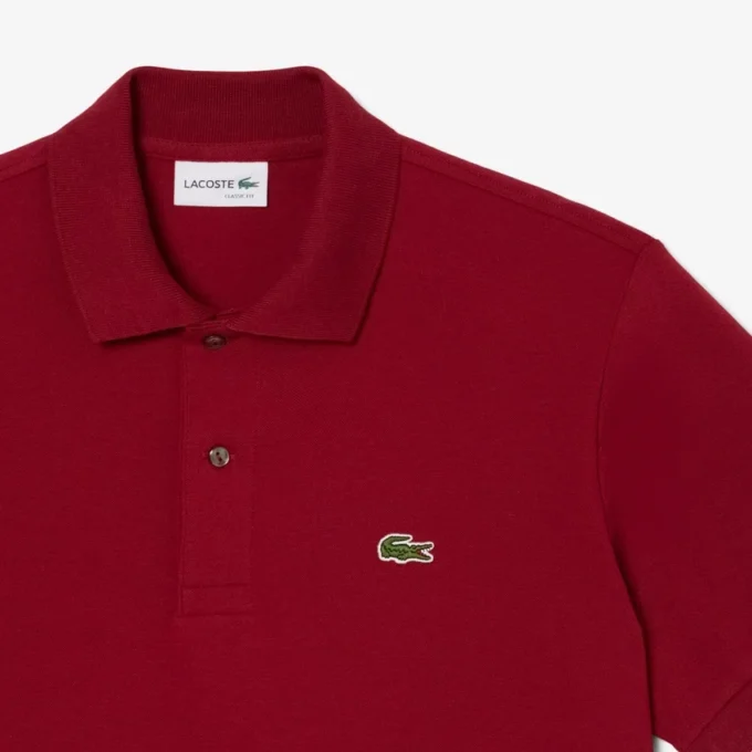 L.12.12 Light Piqué-polo met klassieke pasvorm voor heren