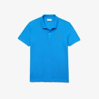 L.12.12 Piqué-polo voor heren met slanke pasvorm