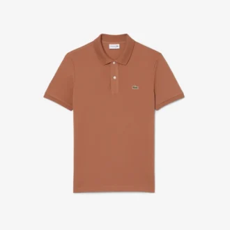 L.12.12 Piqué-polo voor heren met slanke pasvorm