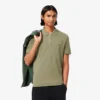 L.12.12 Piqué-polo voor heren met slanke pasvorm