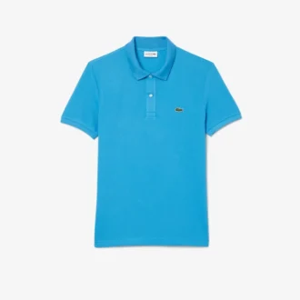 L.12.12 Piqué-polo voor heren met slanke pasvorm