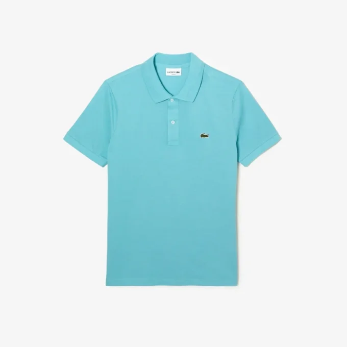 L.12.12 Piqué-polo voor heren met slanke pasvorm