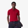 L.12.12 Piqué-polo voor heren met slanke pasvorm