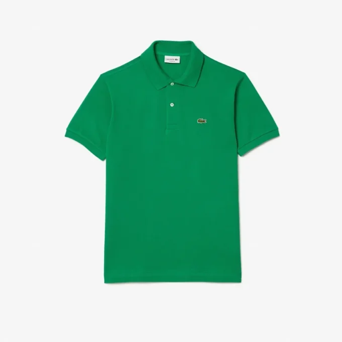 L.12.12 Piqué-polo voor heren met slanke pasvorm