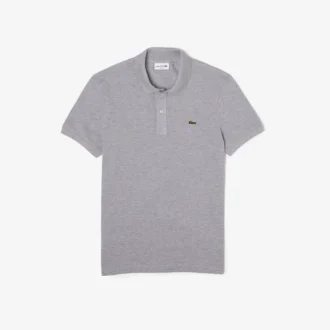 L.12.12 Piqué-polo voor heren met slanke pasvorm
