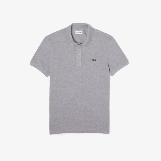 L.12.12 Piqué-polo voor heren met slanke pasvorm