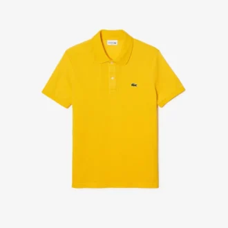 L.12.12 Piqué-polo voor heren met slanke pasvorm